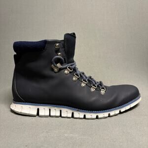 Cole Haan Zerogrand Hiker Boots Blue Men's Size 10.5‎ Leather